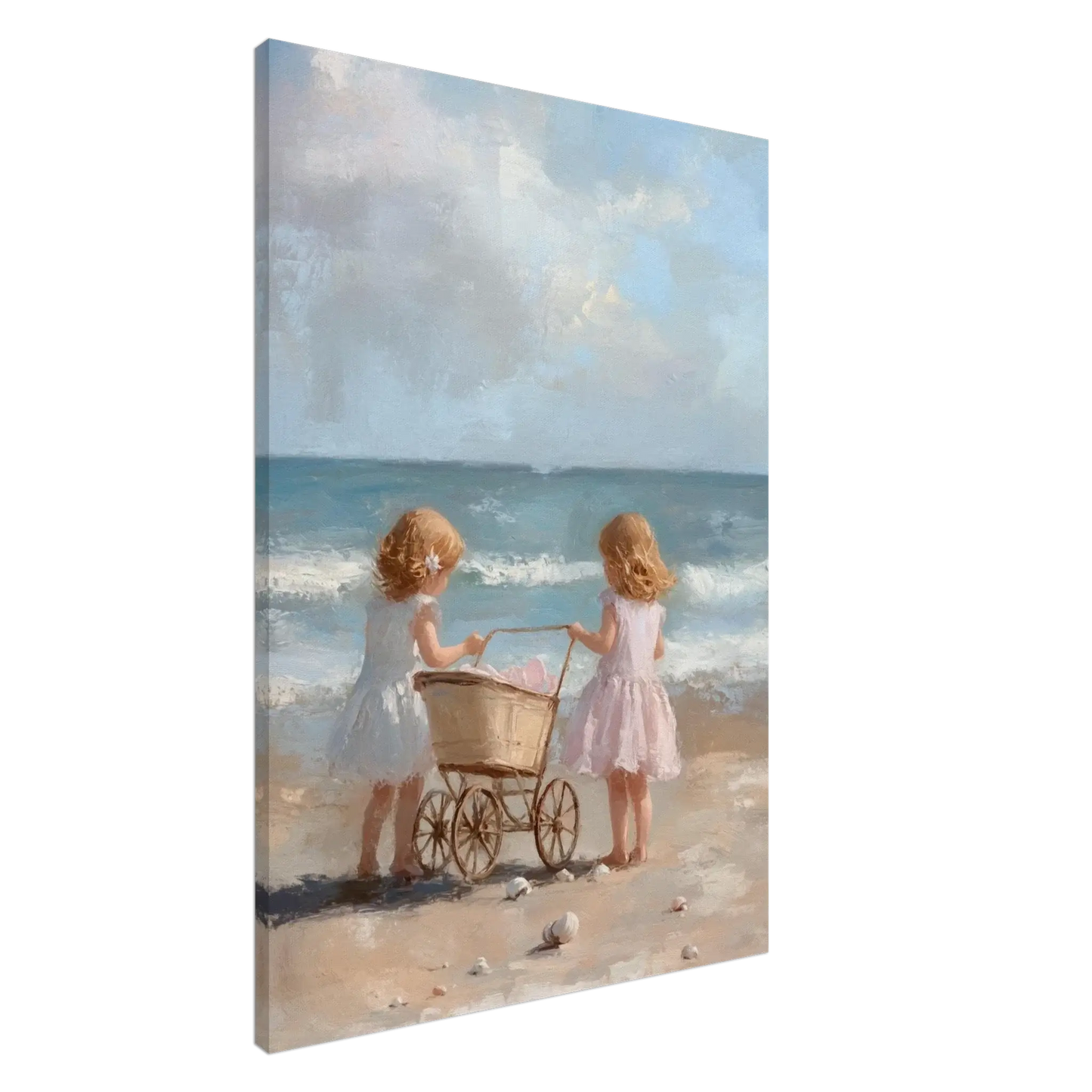 Søstre på stranden - Barnerom - KBentz.no