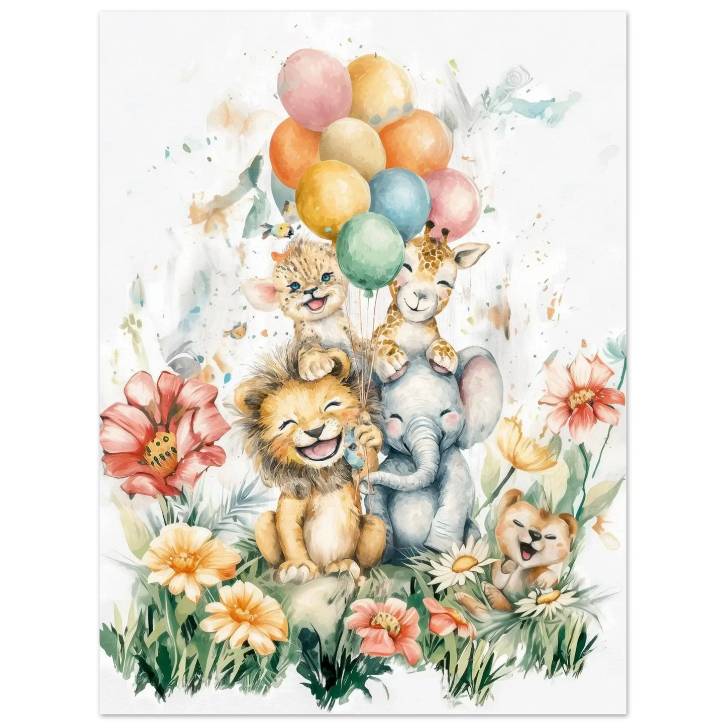 Ballongbukett og Blomster - KBentz.no – moderne veggkunst | KBentz.no