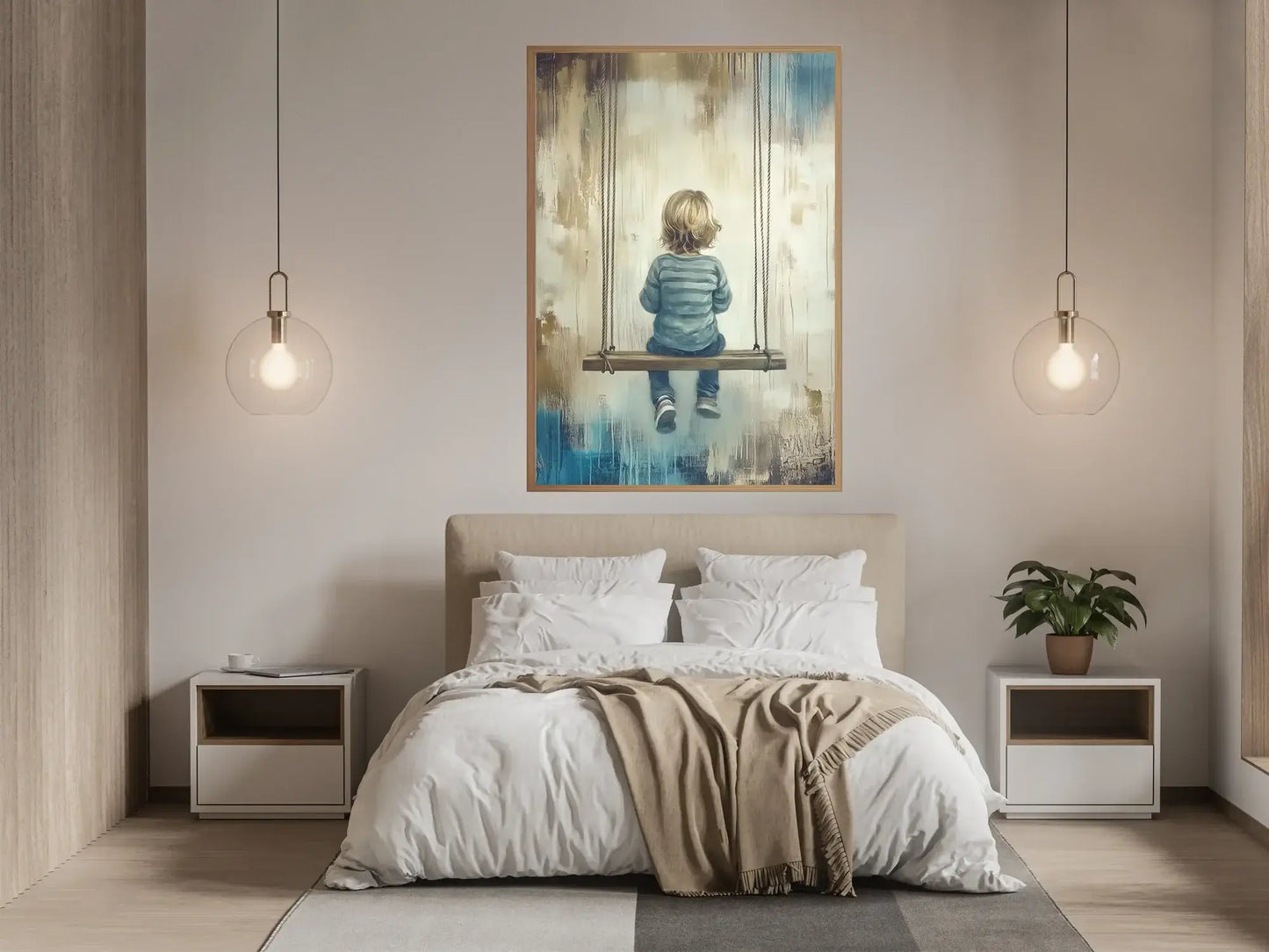Et stille øyeblikk – moderne veggkunst | KBentz.no