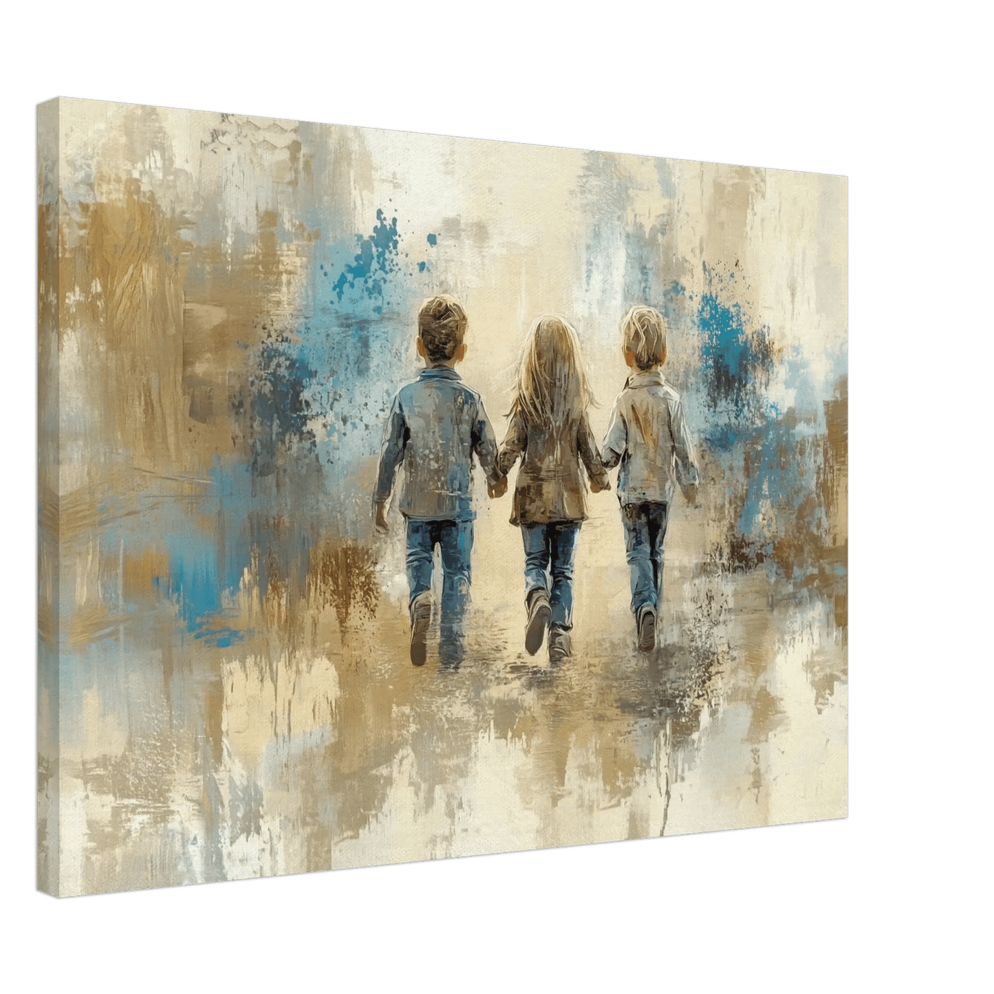 Aldri alene – KI digital oljemaling trykket på papir, lerret, aluminium, akryl og tre | KBentz.no