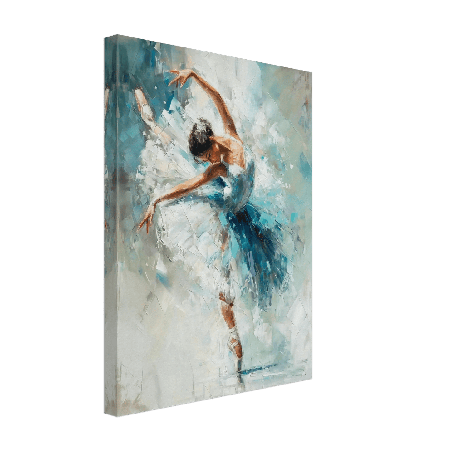 Ballett i isblå toner - KBentz.no – moderne veggkunst | KBentz.no