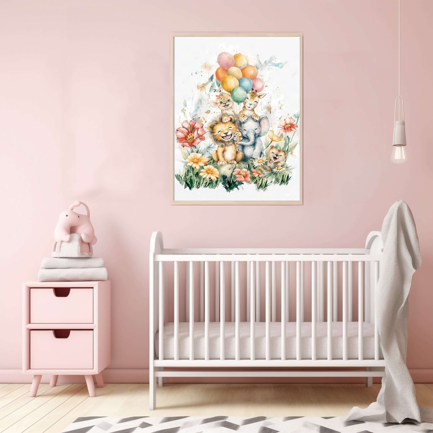 Ballongbukett og Blomster – KI digital oljemaling trykket på papir, lerret, aluminium, akryl og tre | KBentz.no