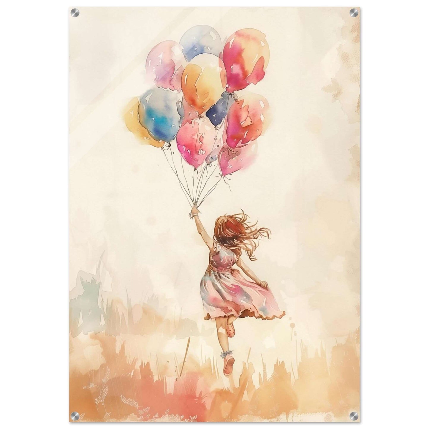 Ballongglede – KI digital oljemaling trykket på papir, lerret, aluminium, akryl og tre | KBentz.no