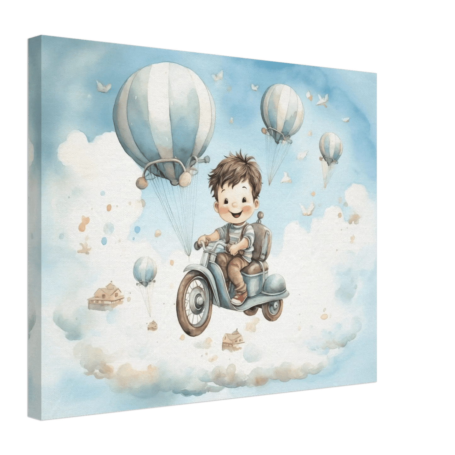 Ballongreise – KI digital oljemaling trykket på papir, lerret, aluminium, akryl og tre | KBentz.no