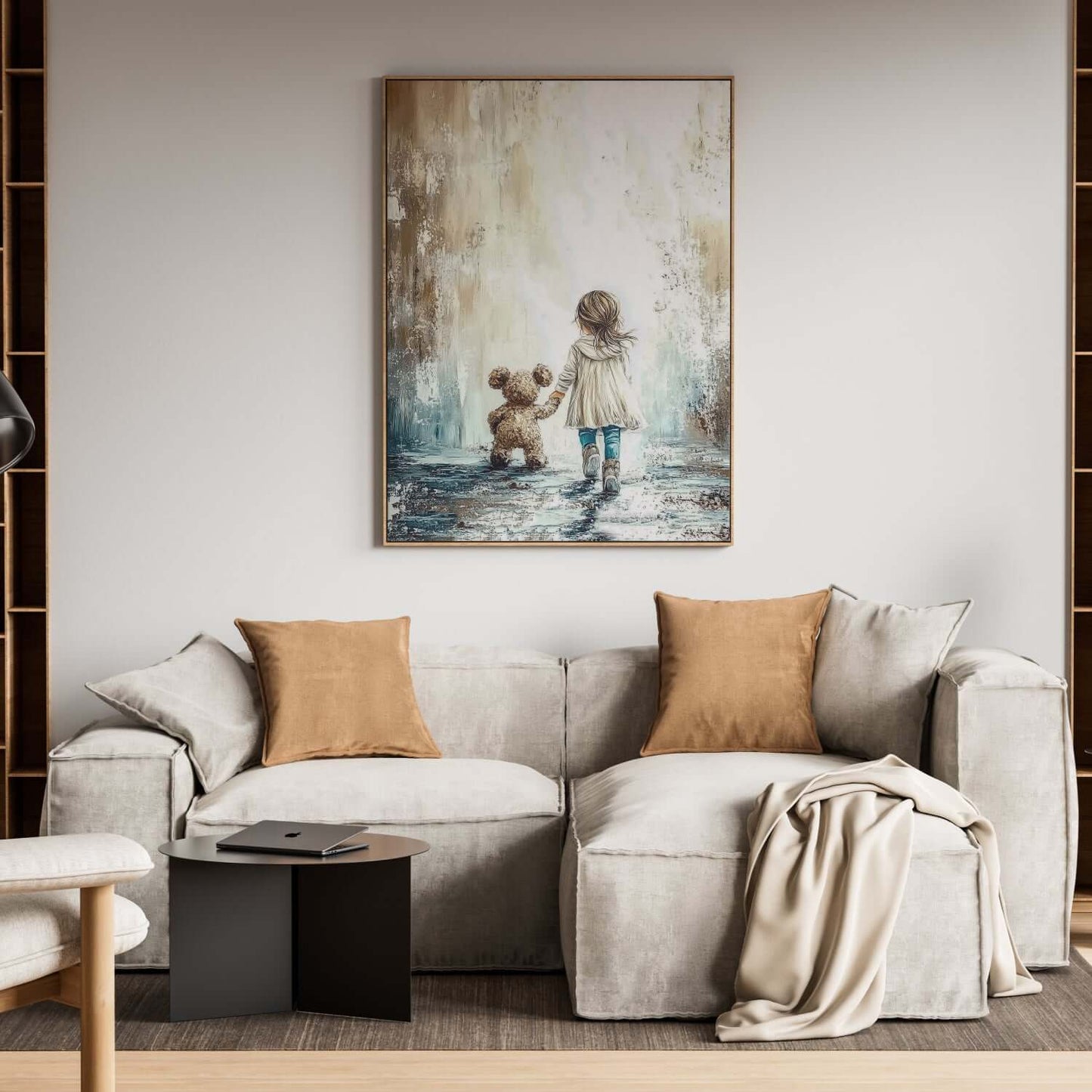 Myk Trygghet - moderne digitalt maleri med oljemalingstekstur. Trykkes på papir, lerret og akryl. KBentz.no