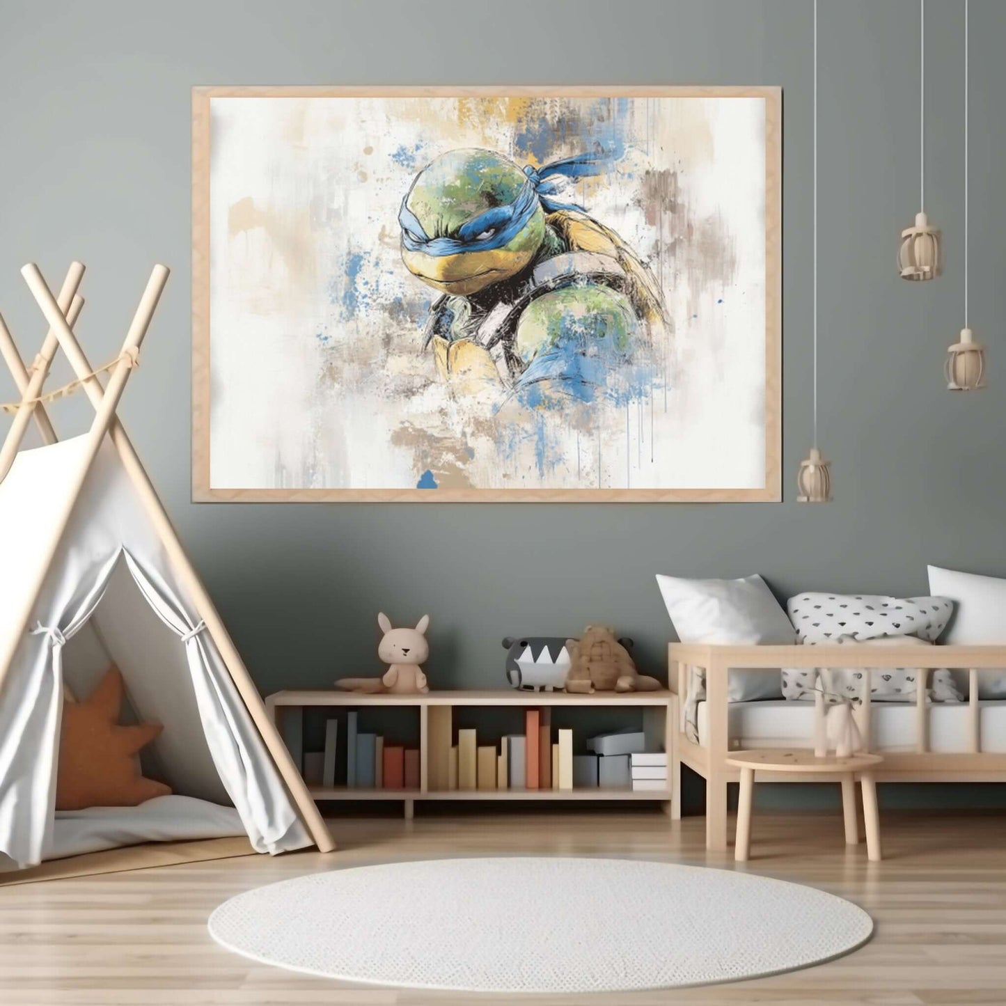 Eventyrets Skjold – KI digital oljemaling trykket på papir, lerret, aluminium, akryl og tre | KBentz.no – AI-generert kunst i digital oljemaling, trykk på papir eller lerret