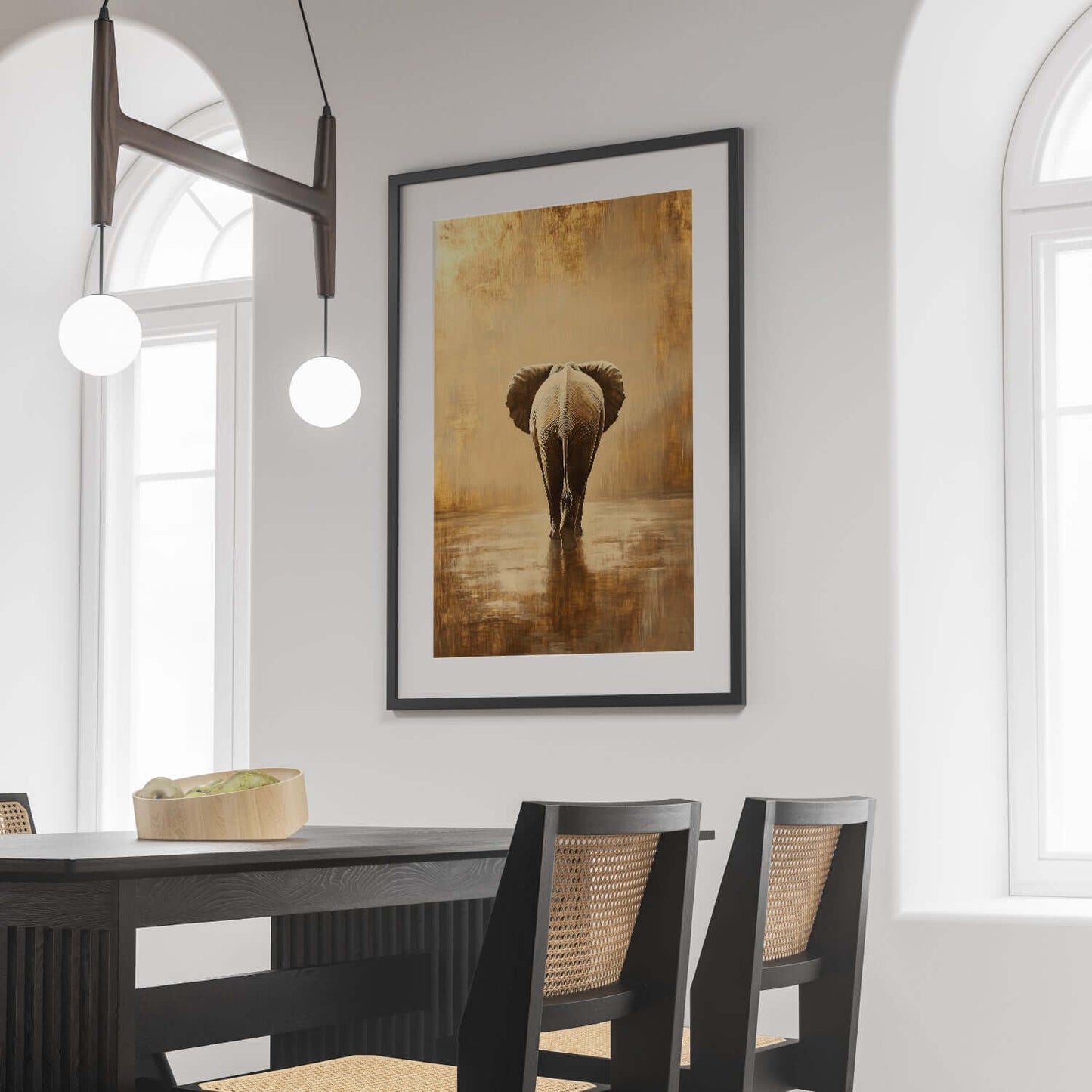 På vandring - moderne digitalt maleri med oljemalingstekstur. Trykkes på papir, lerret og akryl. KBentz.no