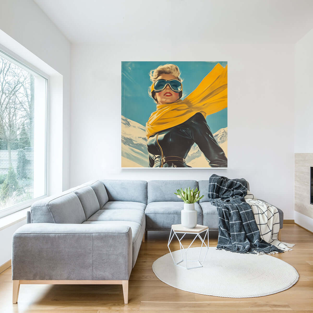 Frost og Eleganse - Skimmer – KI digital oljemaling trykket på papir, lerret, aluminium, akryl og tre | KBentz.no