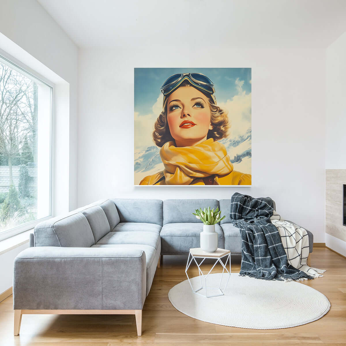 Frost og Eleganse - Sol – KI digital oljemaling trykket på papir, lerret, aluminium, akryl og tre | KBentz.no