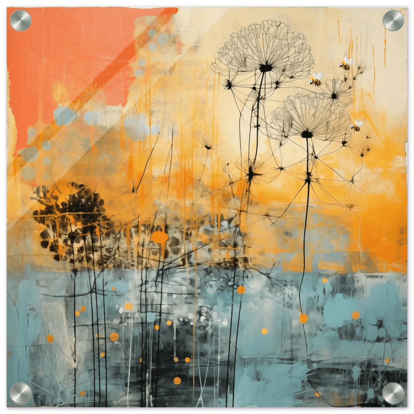 Lys og liv - moderne digitalt maleri med oljemalingstekstur. Trykkes på papir, lerret og akryl. KBentz.no