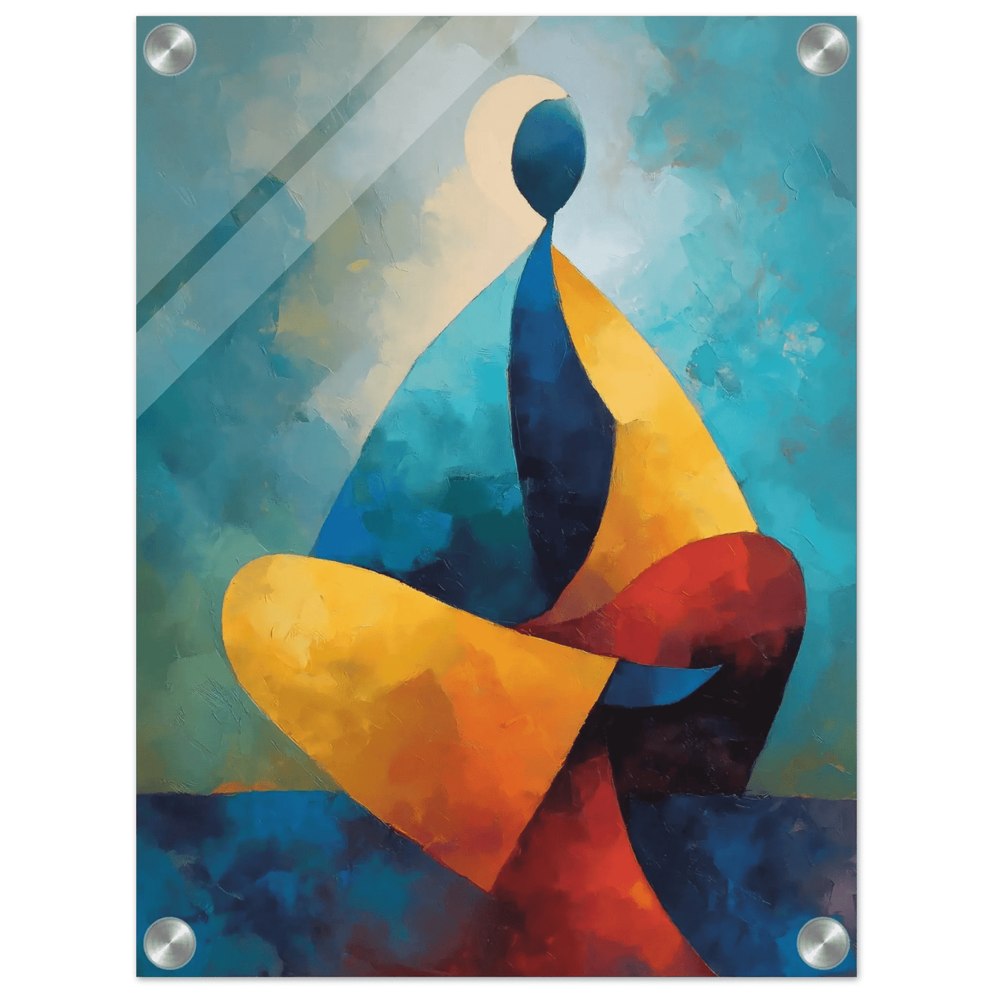 Meditasjon – KI digital oljemaling trykket på papir, lerret, aluminium, akryl og tre | KBentz.no