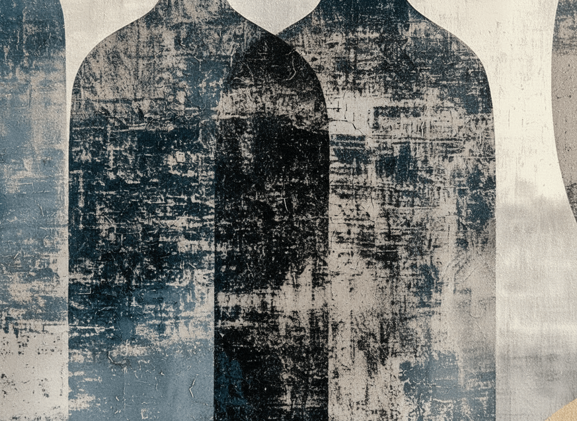 Sammensmeltede kontraster – KI digital oljemaling trykket på papir, lerret, aluminium, akryl og tre | KBentz.no