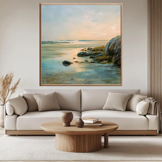 Sommerkveld – KI digital oljemaling trykket på papir, lerret, aluminium, akryl og tre | KBentz.no