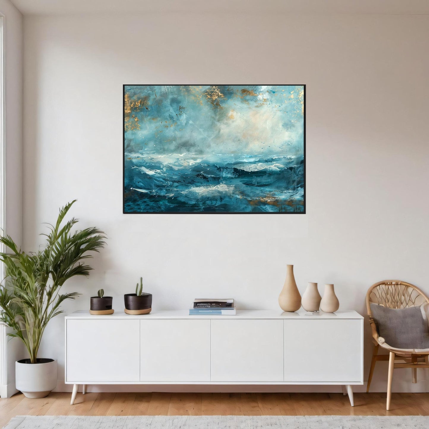 Storm – KI digital oljemaling trykket på papir, lerret, aluminium, akryl og tre | KBentz.no