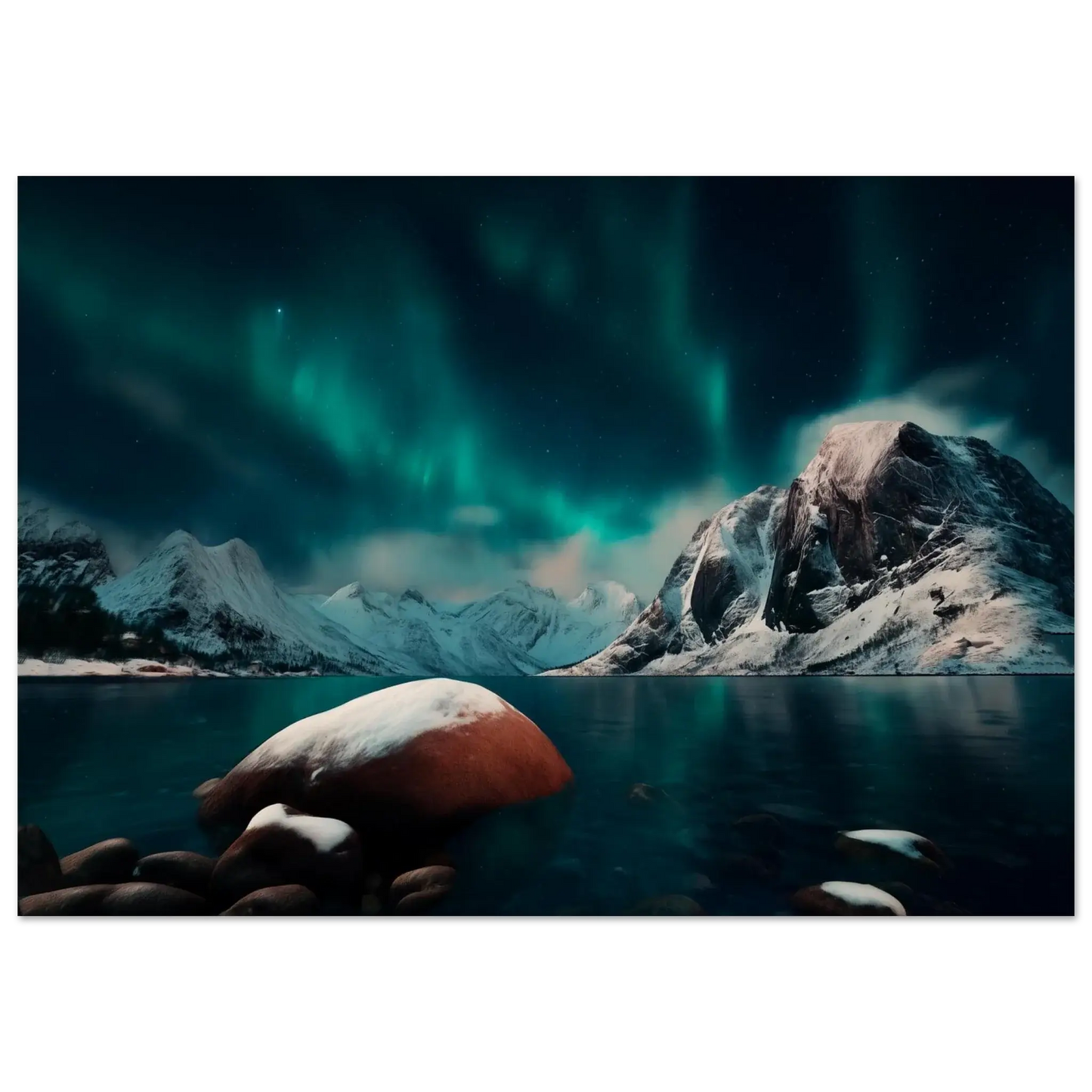 Nordlysets magi - KBentz.no – moderne veggkunst | KBentz.no