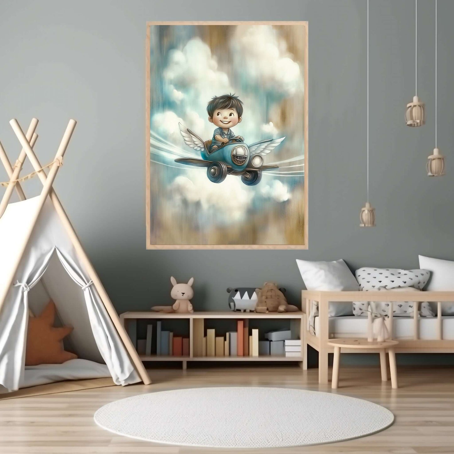 Flytur blant skyene - KBentz.no – moderne veggkunst | KBentz.no