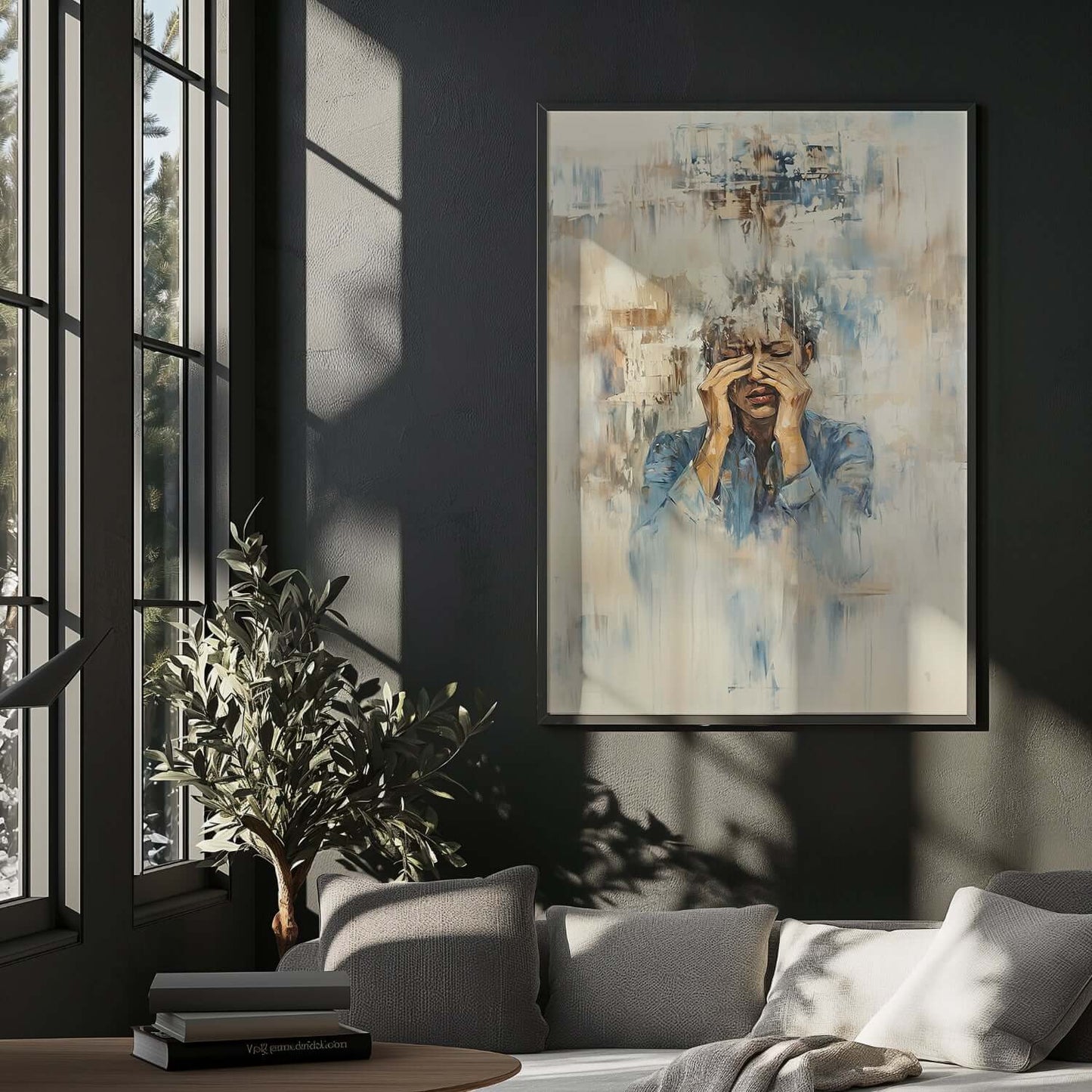 Når tankene tynger - KBentz.no – moderne veggkunst | KBentz.no