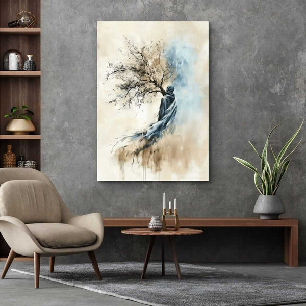 Stille styrke - moderne digitalt maleri med oljemalingstekstur. Trykkes på papir, lerret og akryl. KBentz.no