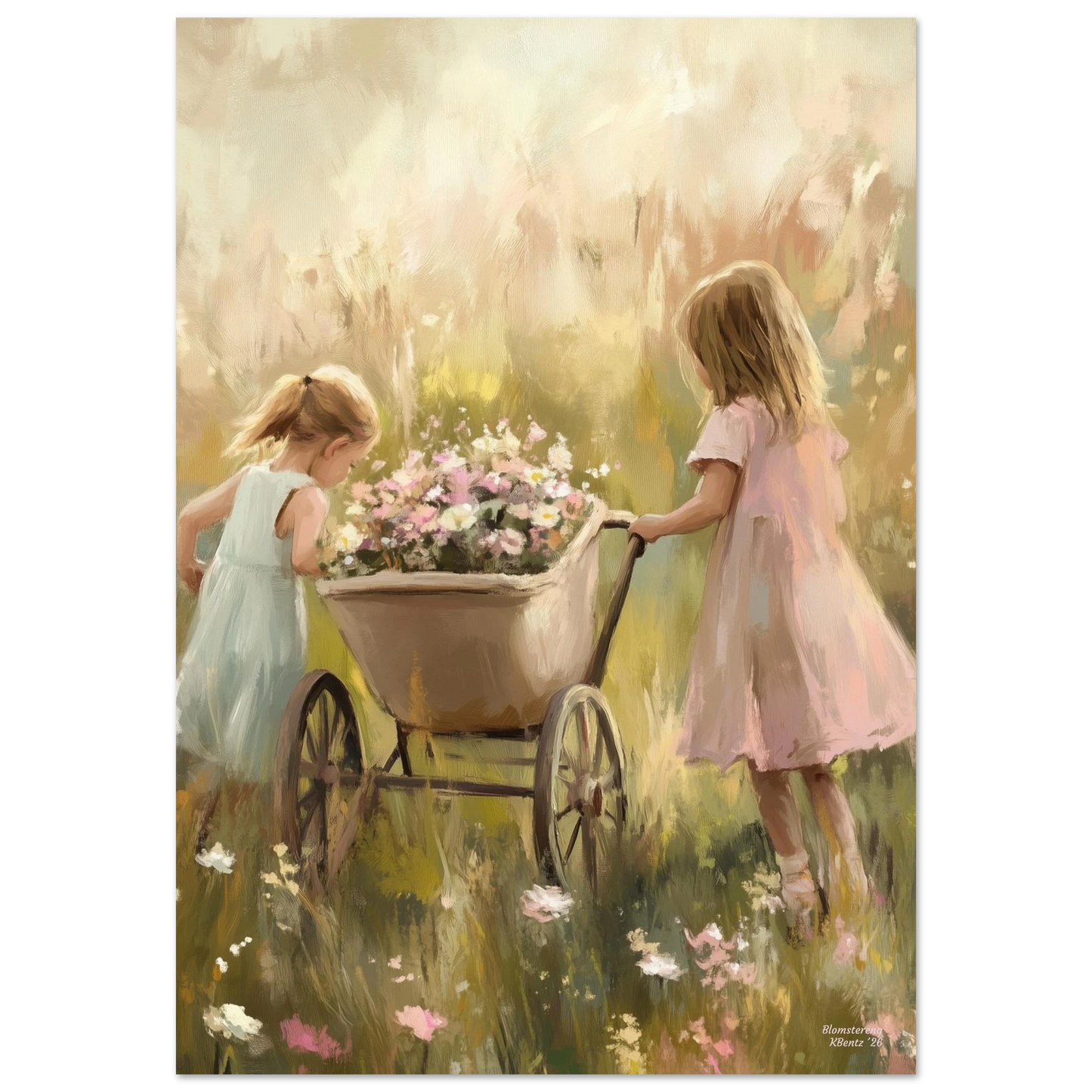 Blomstereng - KBentz.no – moderne veggkunst | KBentz.no