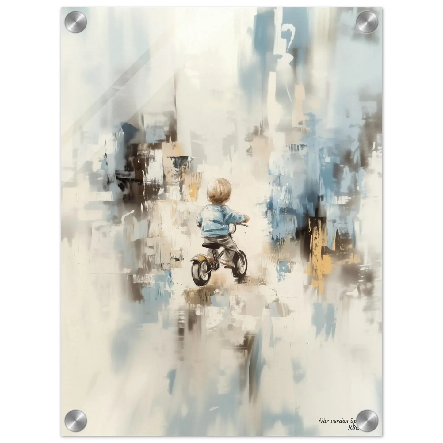 Når verden åpner seg - moderne digitalt maleri med oljemalingstekstur. Trykkes på papir, lerret og akryl. KBentz.no