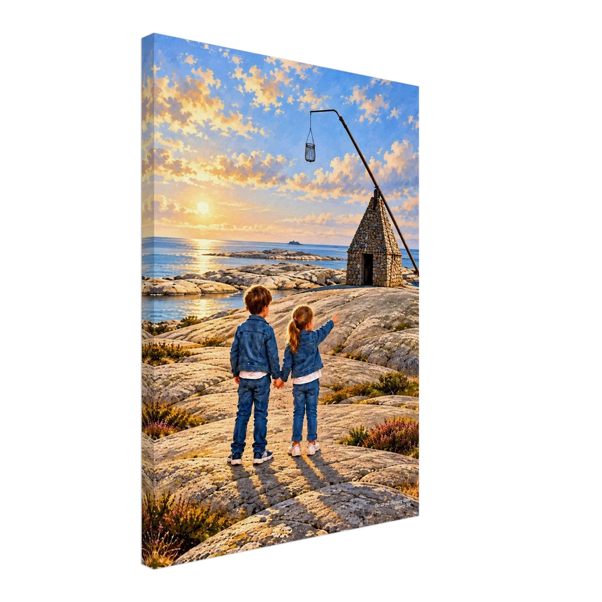 Oss to på Verdens Ende – veggbilde fra KBentz – moderne veggkunst | KBentz.no