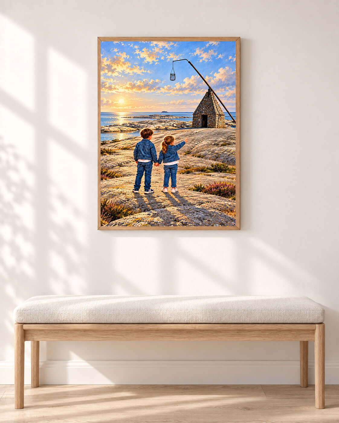 Oss to på Verdens Ende – veggbilde fra KBentz – moderne veggkunst | KBentz.no
