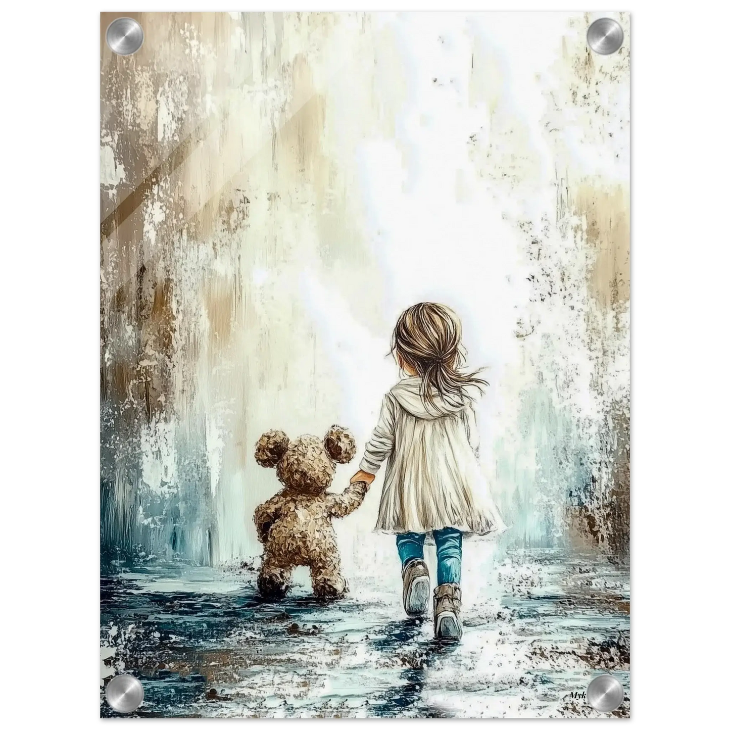 Myk Trygghet - moderne digitalt maleri med oljemalingstekstur. Trykkes på papir, lerret og akryl. KBentz.no