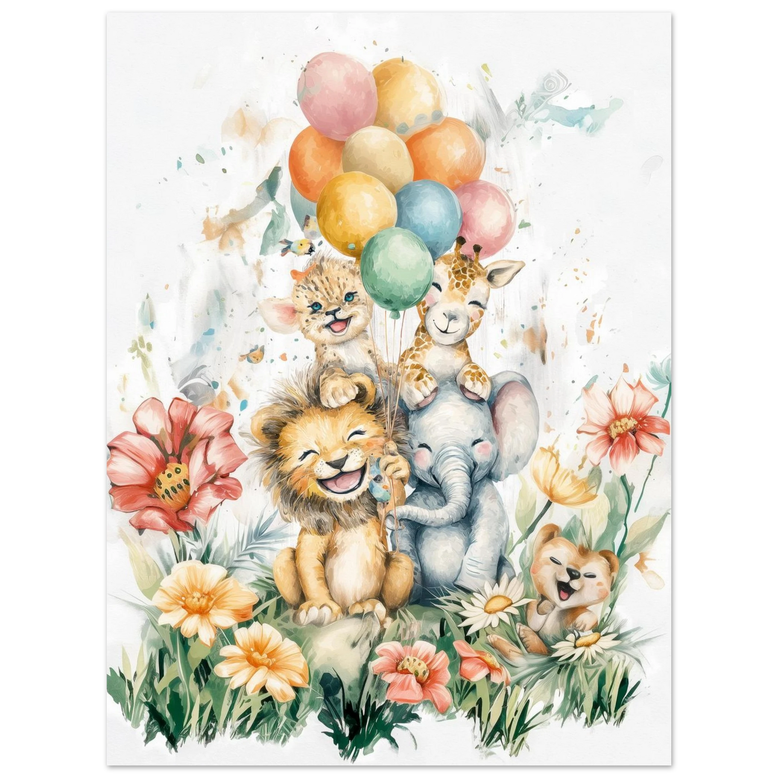 Ballongbukett og Blomster