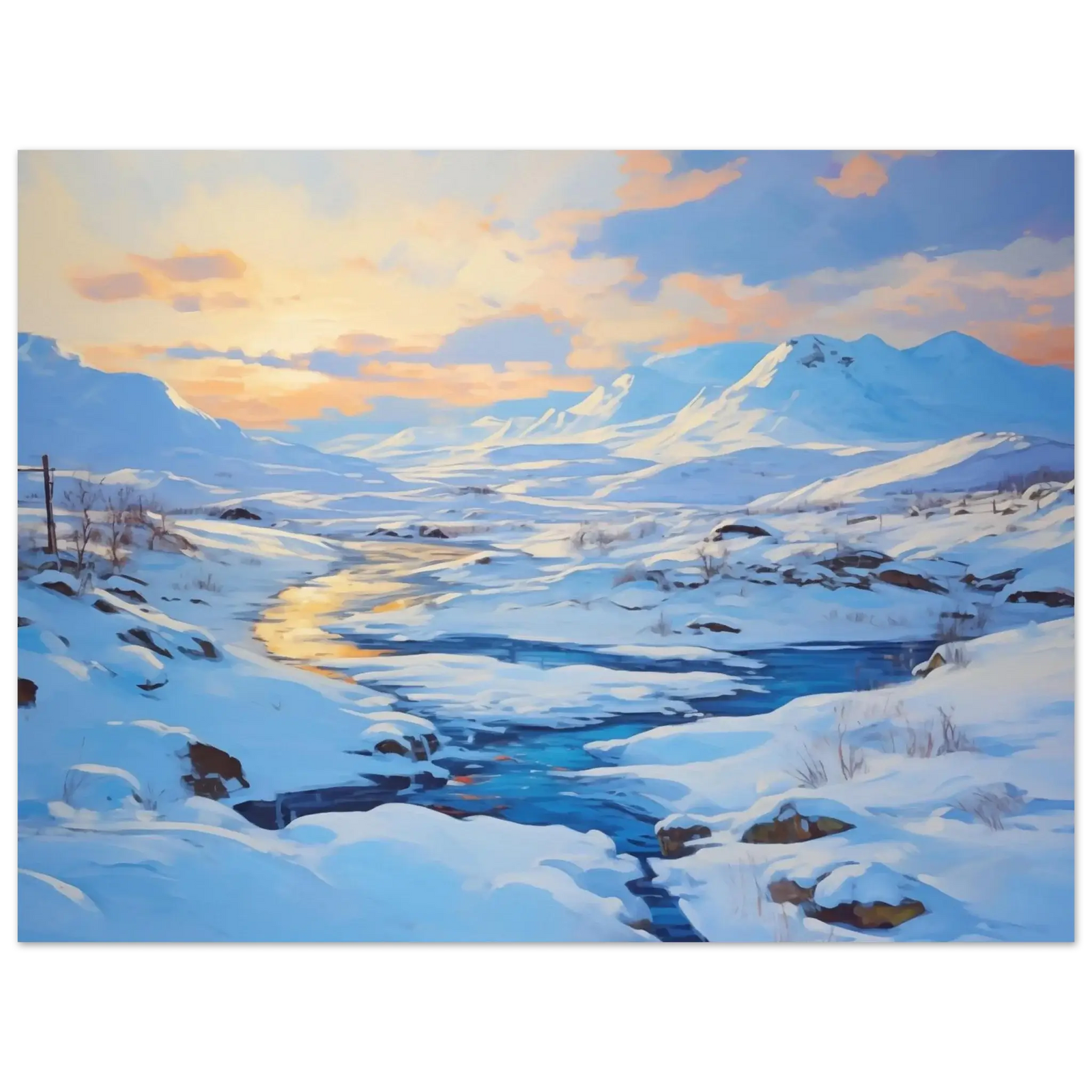 Vinterlys over Elven