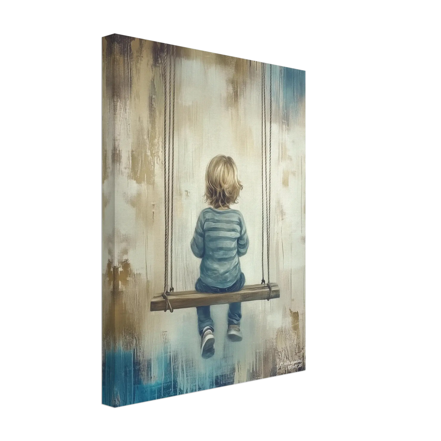 Et stille øyeblikk - moderne digitalt maleri med oljemalingstekstur. Trykkes på papir, lerret og akryl. KBentz.no