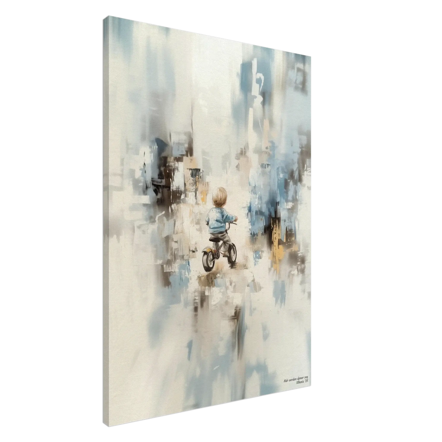 Når verden åpner seg - moderne digitalt maleri med oljemalingstekstur. Trykkes på papir, lerret og akryl. KBentz.no