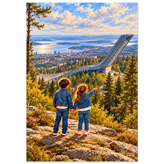 Hånd i hånd - Holmenkollen – veggbilde fra KBentz