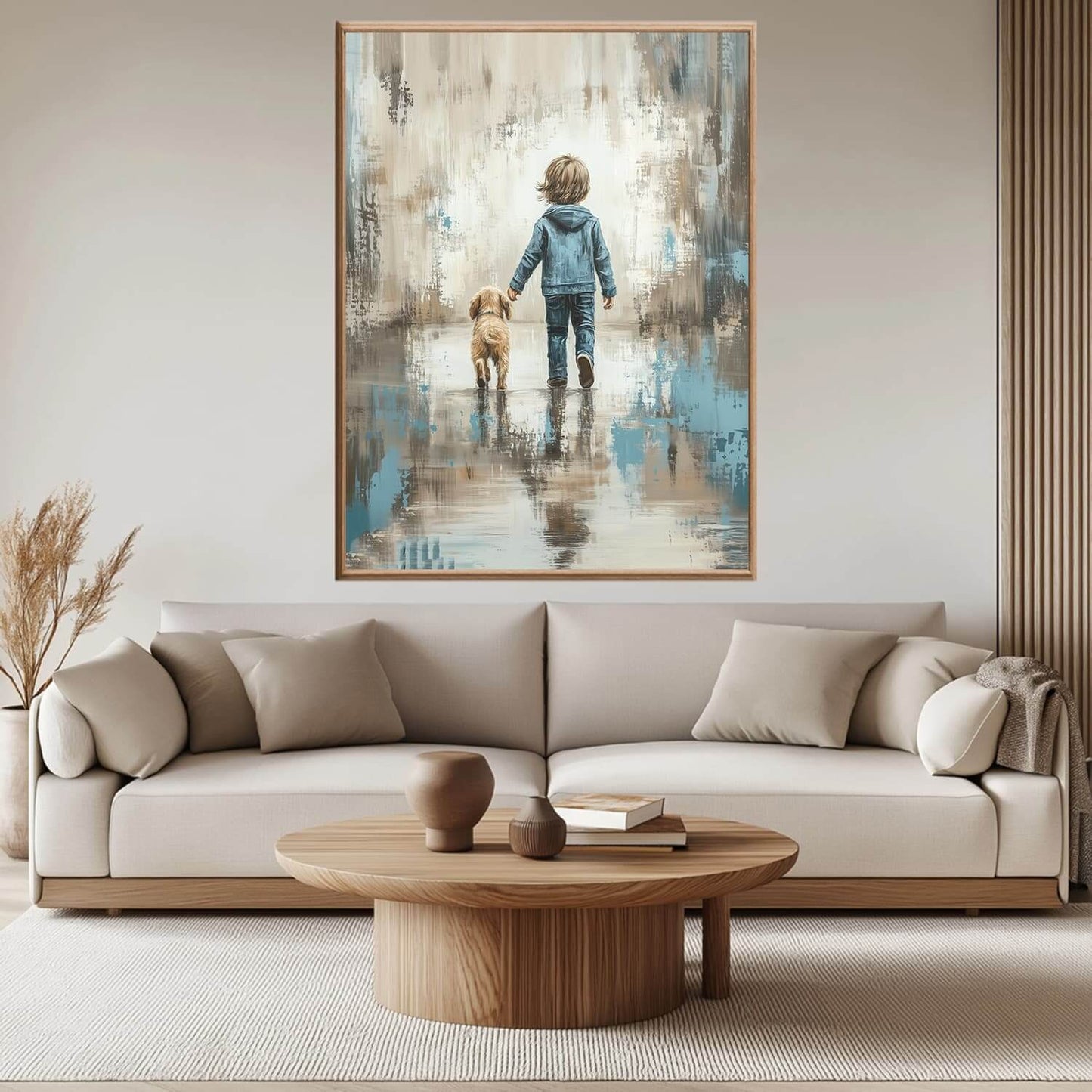 Alltid sammen - moderne digitalt maleri med oljemalingstekstur. Trykkes på papir, lerret og akryl. KBentz.no