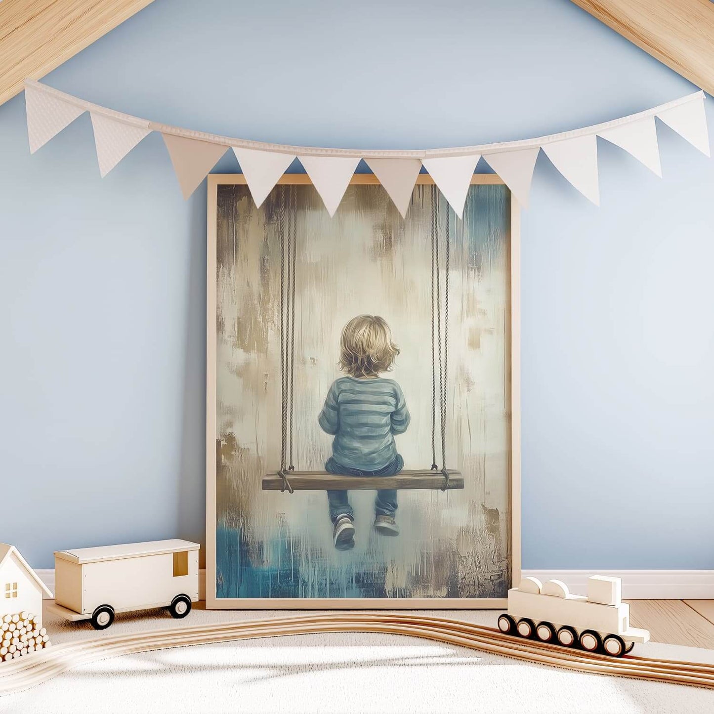 Et stille øyeblikk - moderne digitalt maleri med oljemalingstekstur. Trykkes på papir, lerret og akryl. KBentz.no