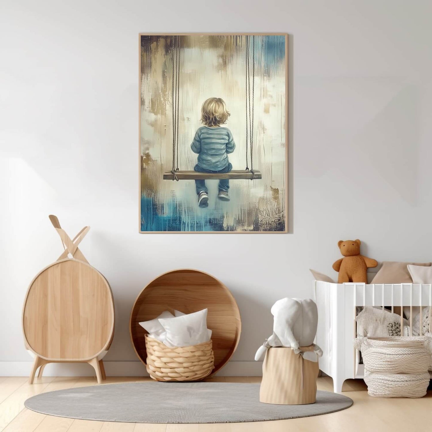 Et stille øyeblikk - moderne digitalt maleri med oljemalingstekstur. Trykkes på papir, lerret og akryl. KBentz.no