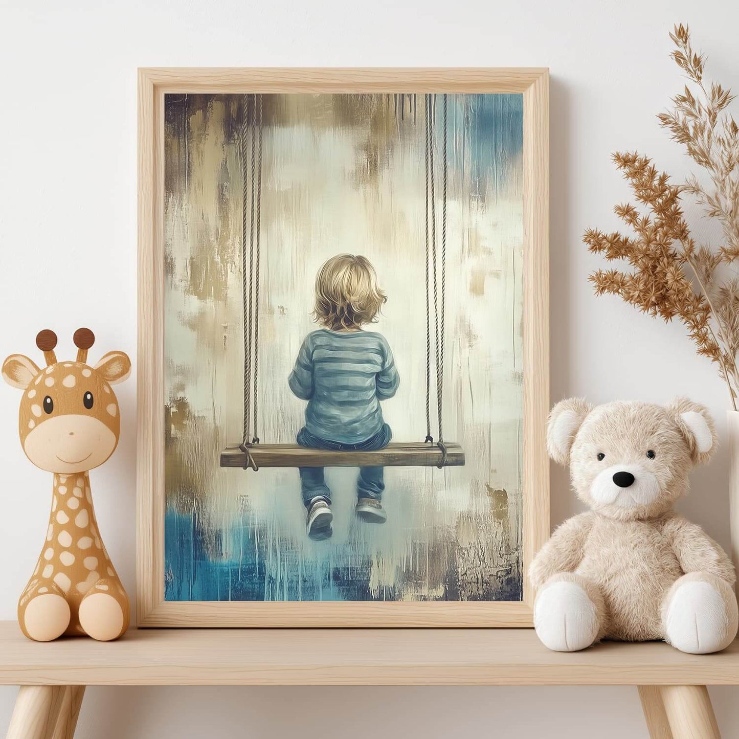 Et stille øyeblikk - moderne digitalt maleri med oljemalingstekstur. Trykkes på papir, lerret og akryl. KBentz.no