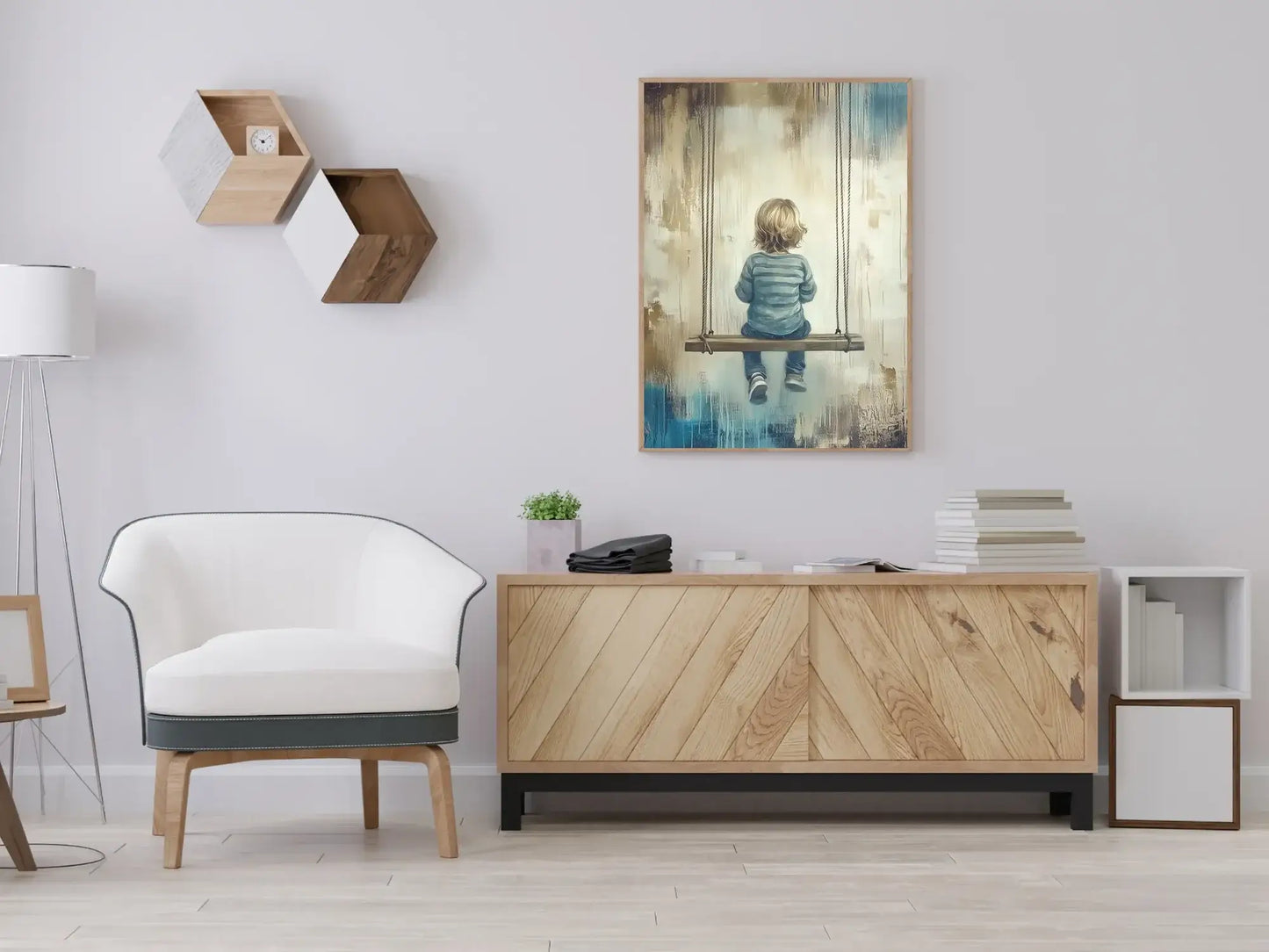 Et stille øyeblikk – moderne veggkunst | KBentz.no