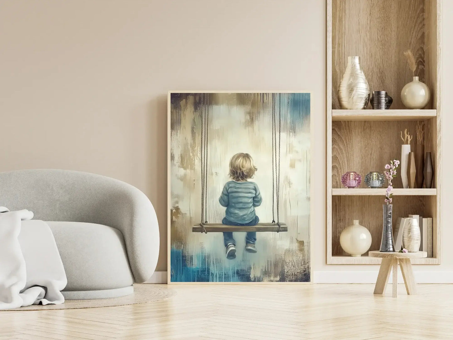 Et stille øyeblikk – moderne veggkunst | KBentz.no