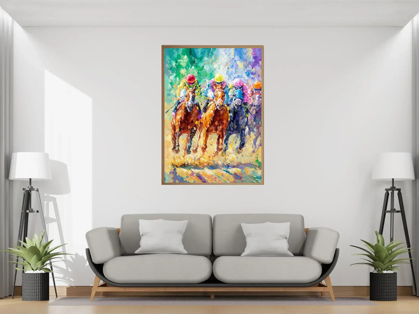 Farger i galopp – moderne veggkunst | KBentz.no