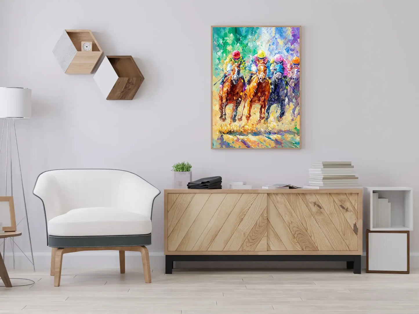 Farger i galopp – moderne veggkunst | KBentz.no