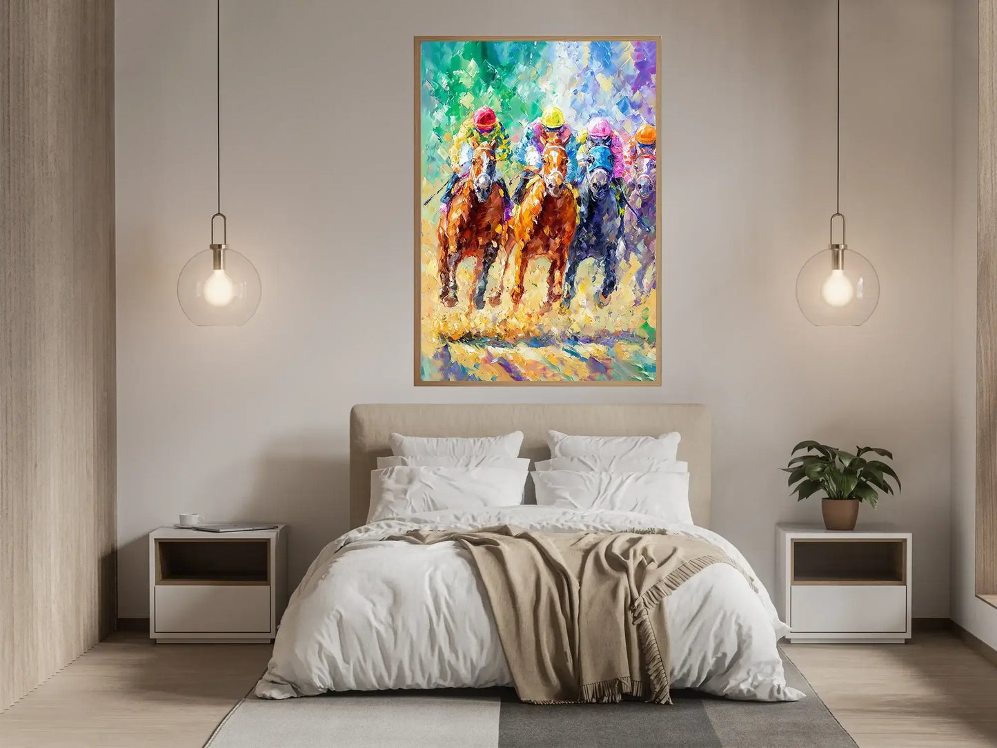 Farger i galopp – moderne veggkunst | KBentz.no