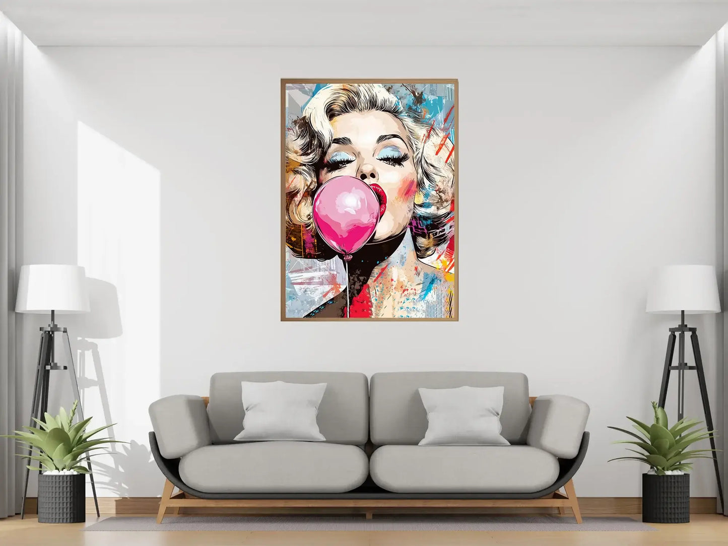 Glam Pop Queen – moderne veggkunst | KBentz.no