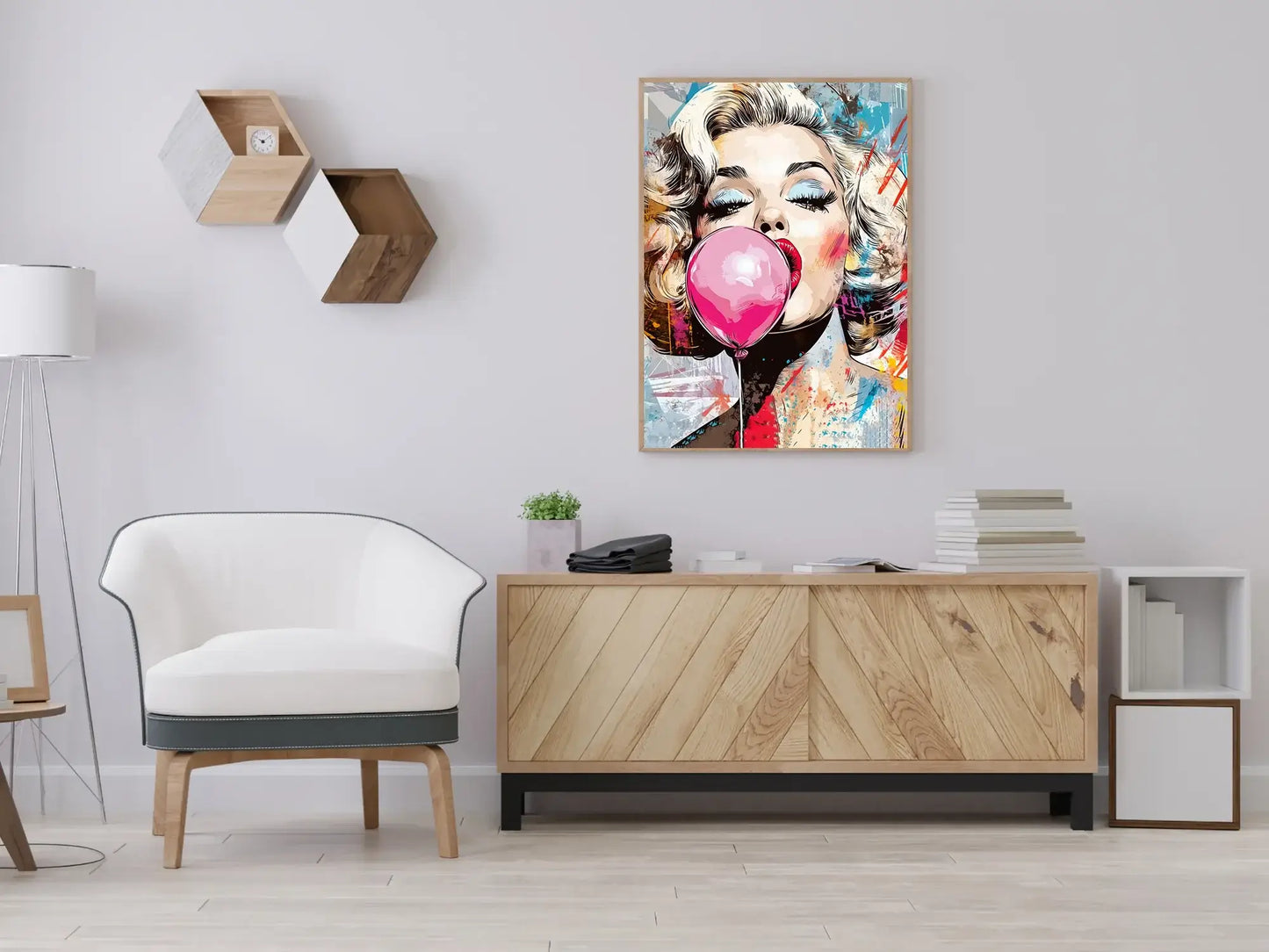 Glam Pop Queen – moderne veggkunst | KBentz.no