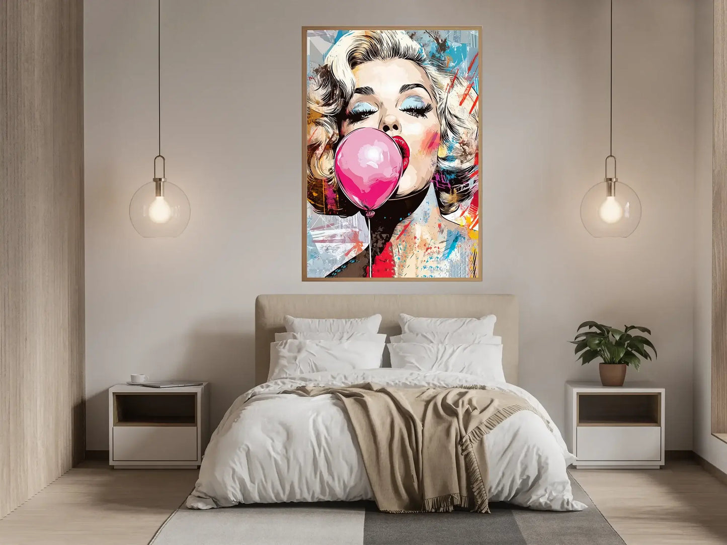 Glam Pop Queen – moderne veggkunst | KBentz.no