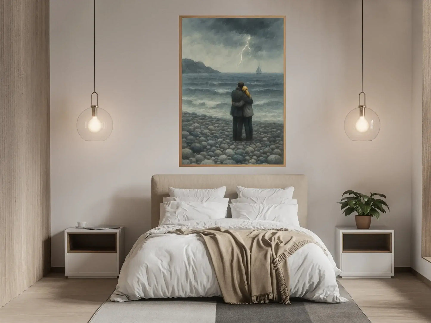 Kjærlighet i uvær – moderne veggkunst | KBentz.no