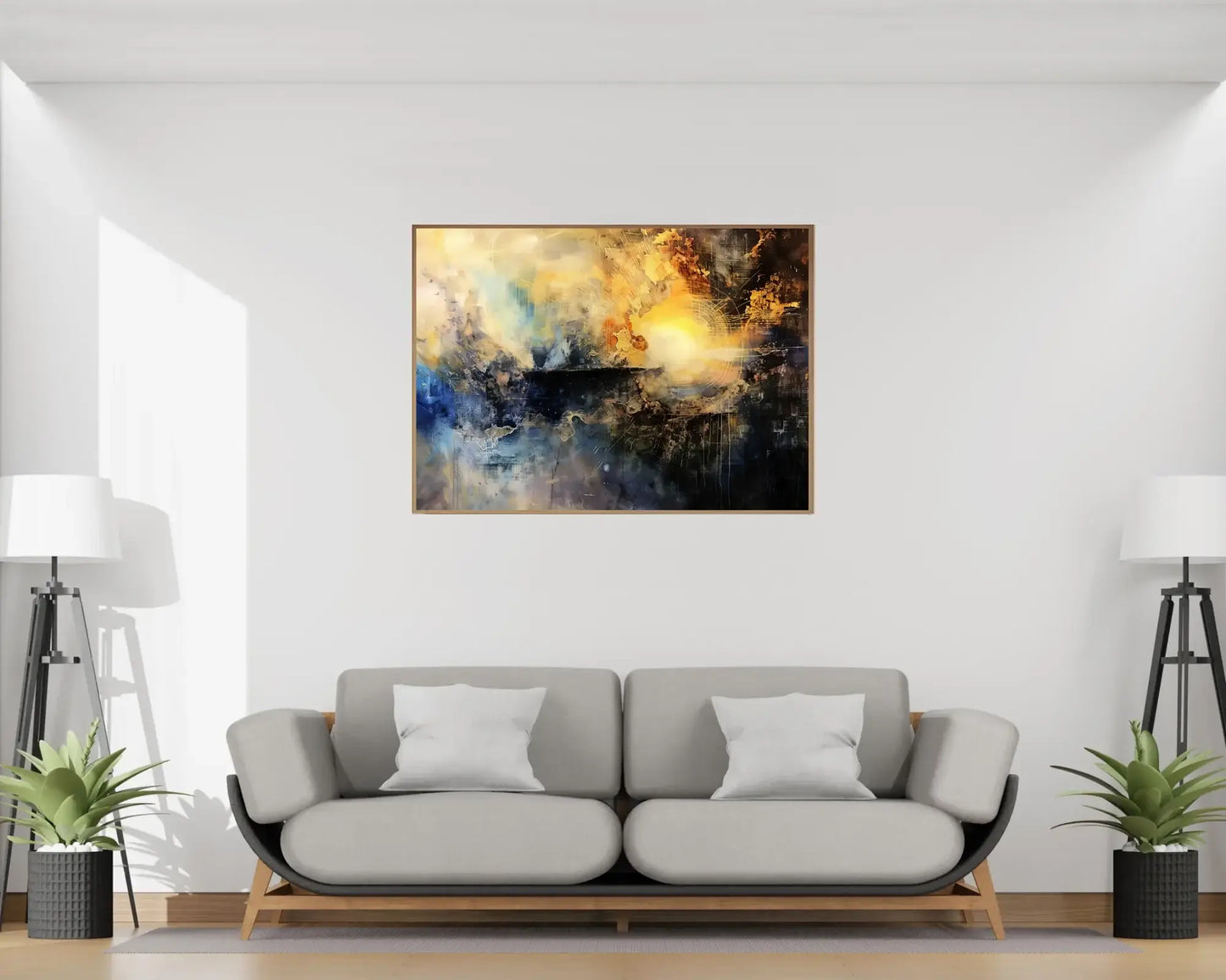 Lysets opprinnelse – moderne veggkunst | KBentz.no