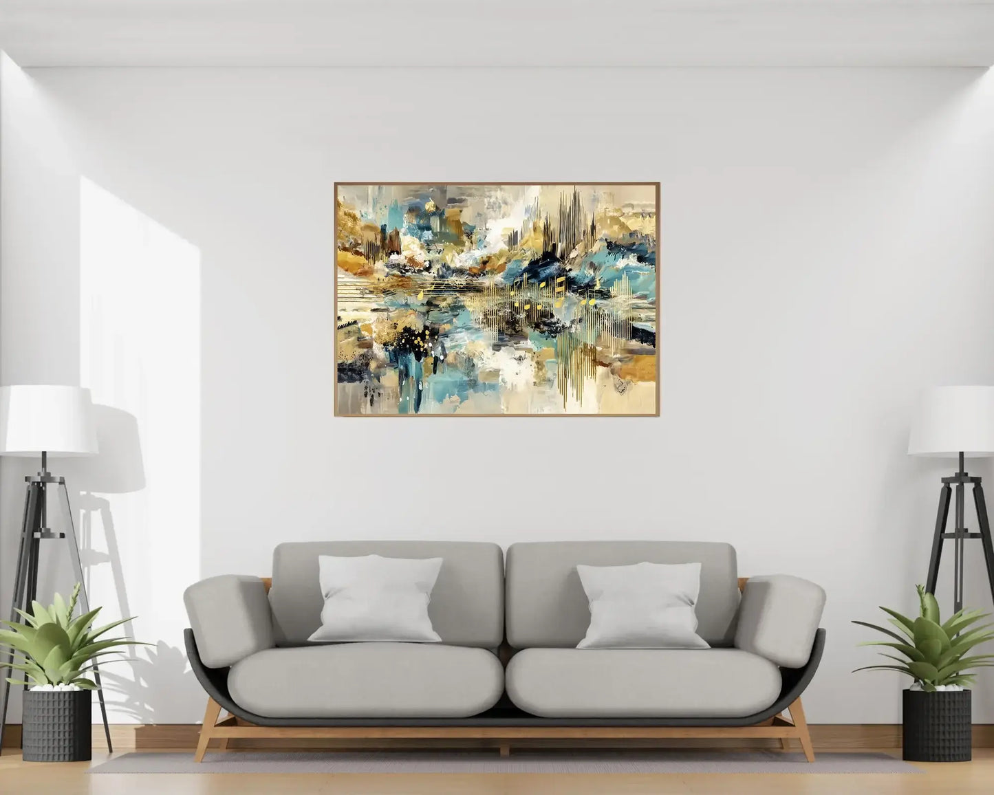 Symfoni i Gull – moderne veggkunst | KBentz.no