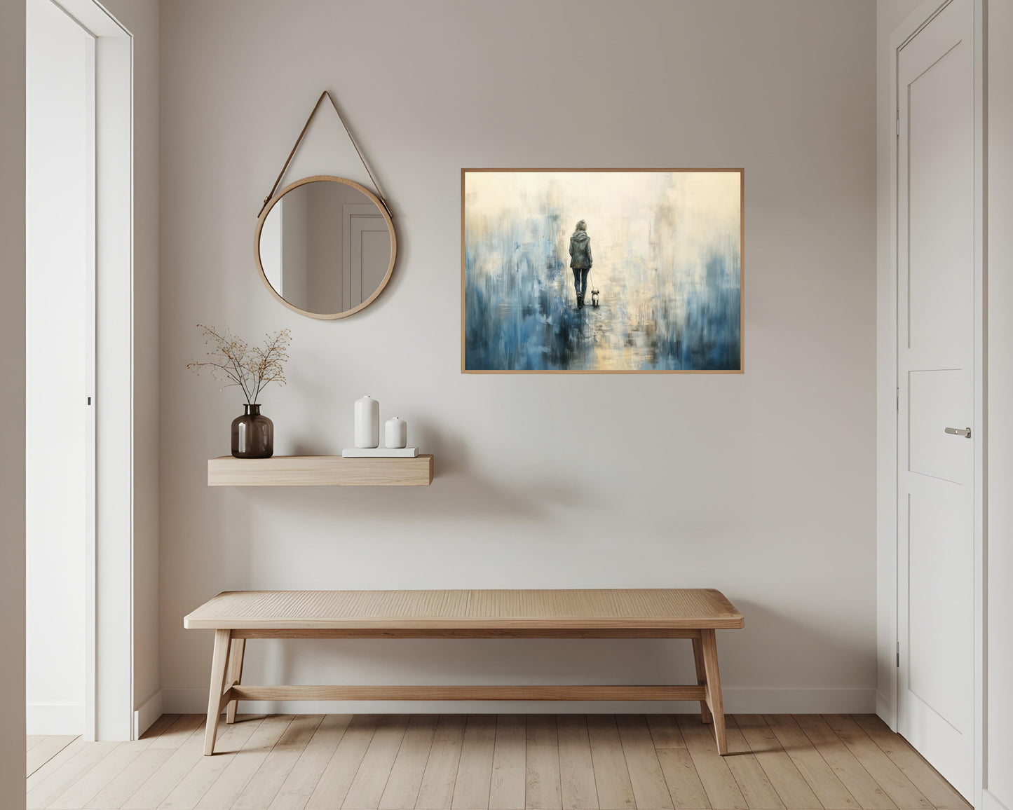 Usynlige bånd kunstverk som hever et rom med fargeharmoni og detaljer, skaper atmosfære og liv. – moderne veggkunst | KBentz.no