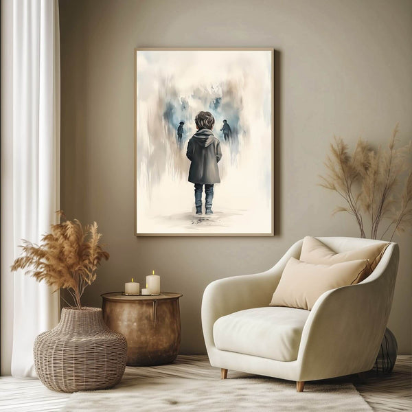 Utestengt - moderne digitalt maleri med oljemalingstekstur. Trykkes på papir, lerret og akryl. KBentz.no