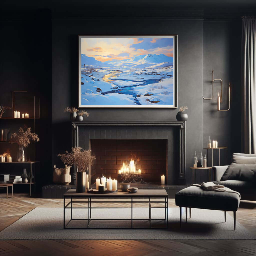 Vinterlys over Elven